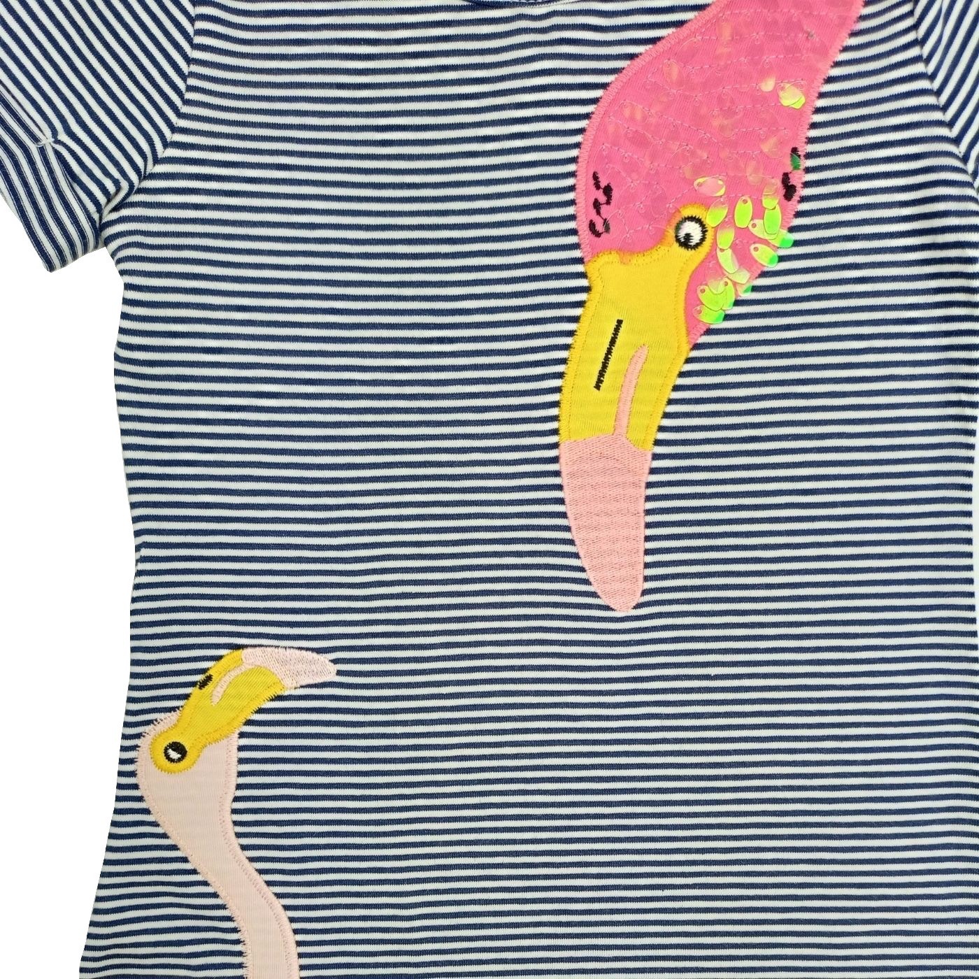 Flamingos Navy Φόρεμα με Ρίγες