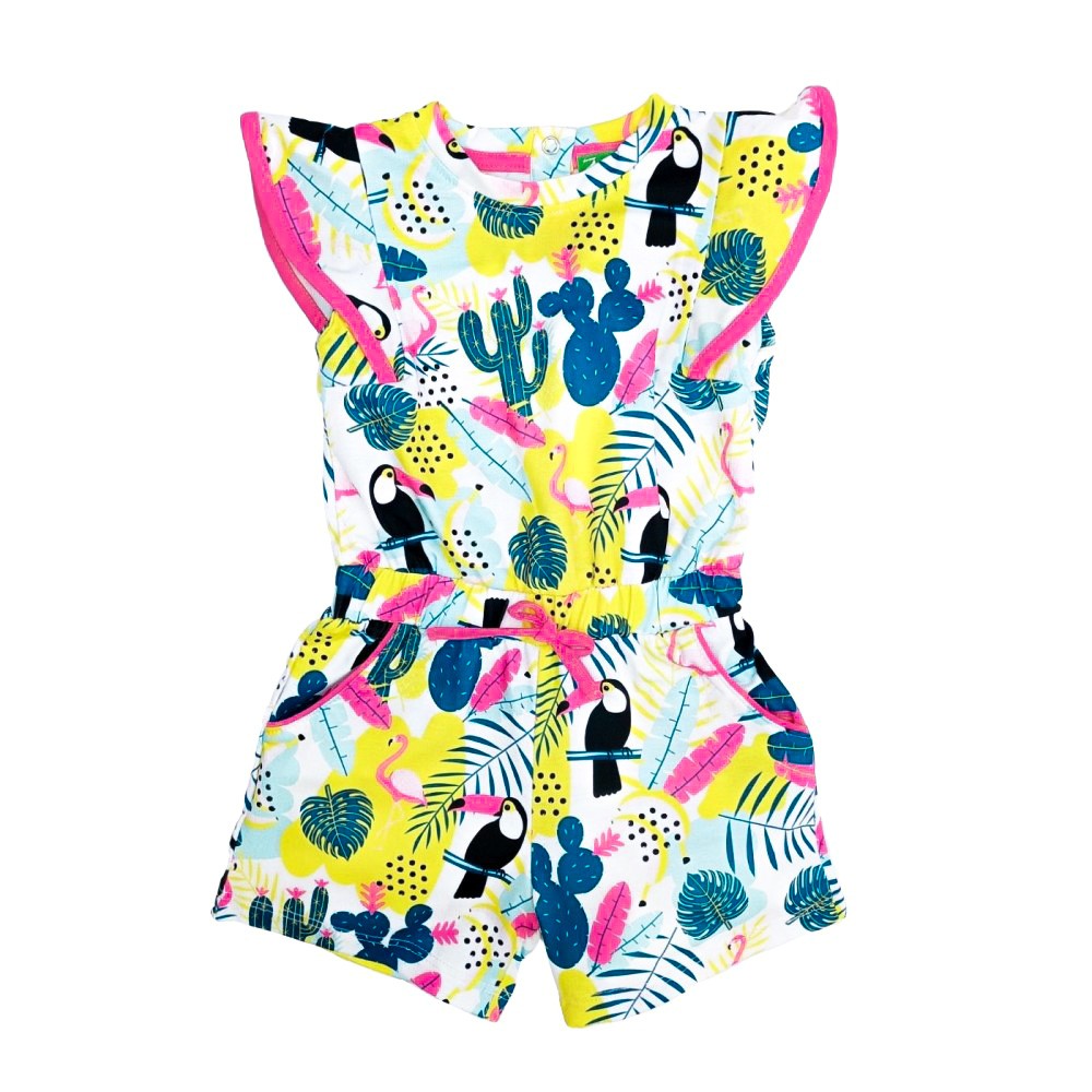 Toucan Playsuit σε Φλούο Εμπριμέ