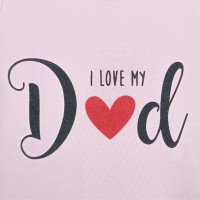 Love Dad Κορμάκι Ροζ