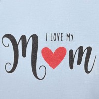 Love Mom Κορμάκι Γαλάζιο